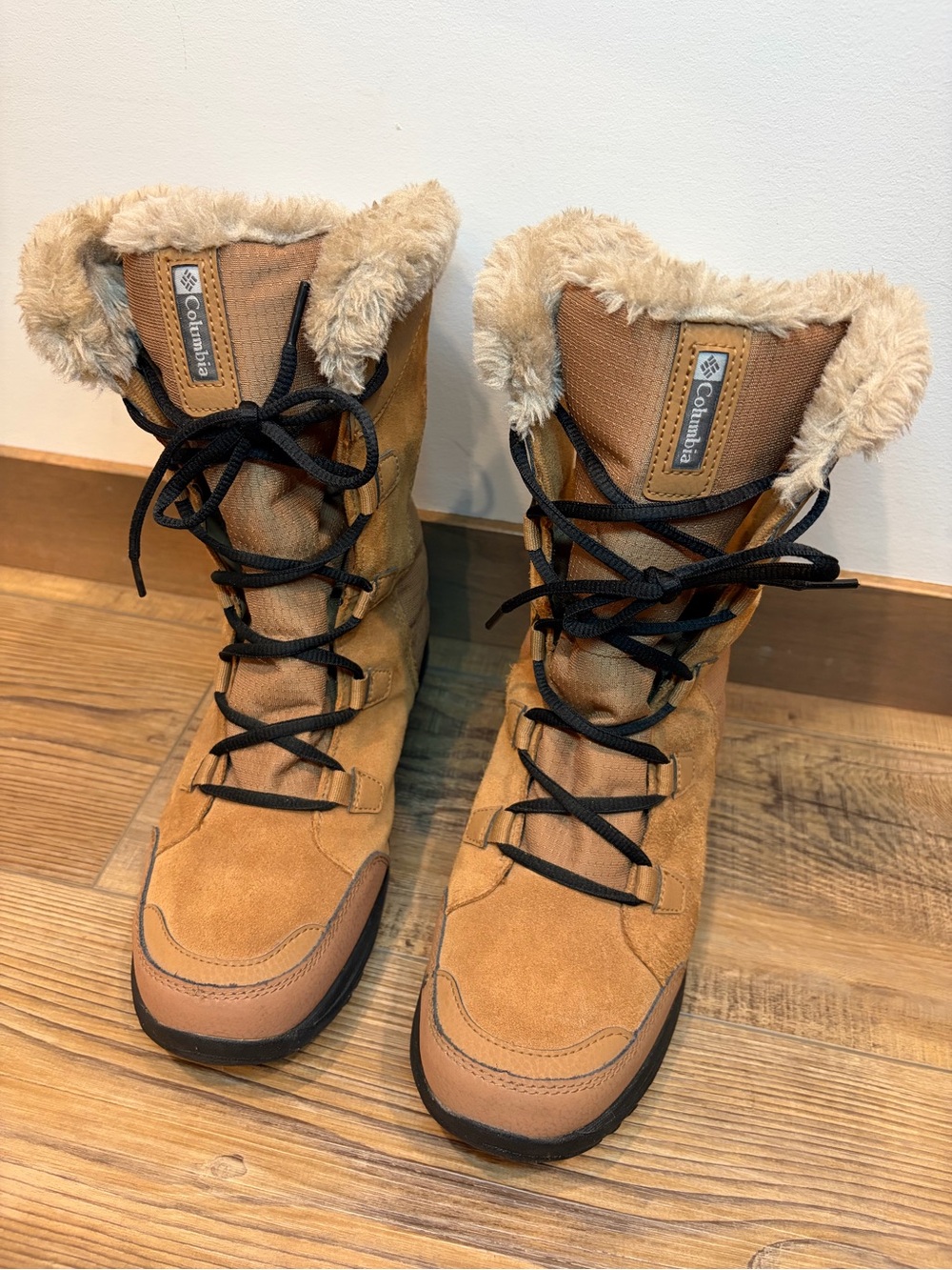 Columbia Ice Maiden ll Chestnut Suede color Faux-Fur Waterproof Winter Boots